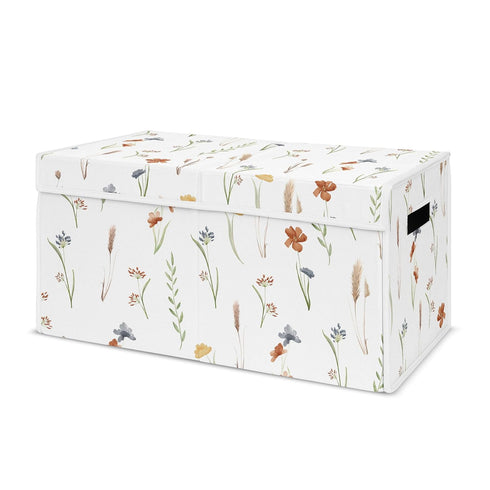 Sweet Jojo Designs Boho Floral Garden Flower Girl Collapsible Toy Storage Box