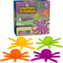 Octopus Wall Crawling Sticky Toys for Kids, 4 Pack Soft Flexible Squishy Walkers, Colorful Climbers for Birthday Party
