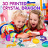 Apear1 6 3D 3D 3D Set (Multicolor-6pcs) Pcs Printed Dragon Eggs with Dragon Inside, Mini Dragon Egg Fidget Toy