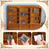 Chivertion 1:12 48 Scale Dollhouse Miniature Wooden Bookshelf with Pcs Miniatures Books, Mini Bookcase Tiny Books