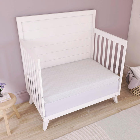 2-in-1 (38x 24x 3), 3 Dream On Me Holly Mini & Portable Crib Mattress Dual Sided, Vinyl Waterproof Cover, Fiber Core