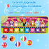 5-Language 1 2 3 4 9 1+ MOMUSE Music Piano Mat (EN/DE/FR/IT/ES) for Year Old Boys Girls, Multilingual Education Baby