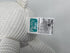 100% Organic Cotton Baby Stuffed Animals, White Teddy Bear for Newborn, 6.5"