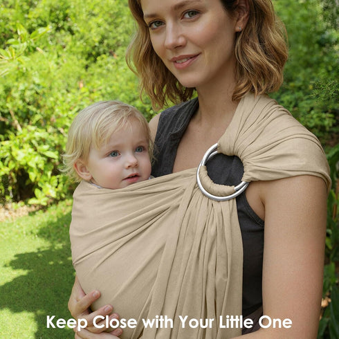 (7-35 lbs), MISSWISDOM Baby Ring Sling Baby Carrier Newborn to Toddler Carrier Baby Sling Carrier, Toddler Sling