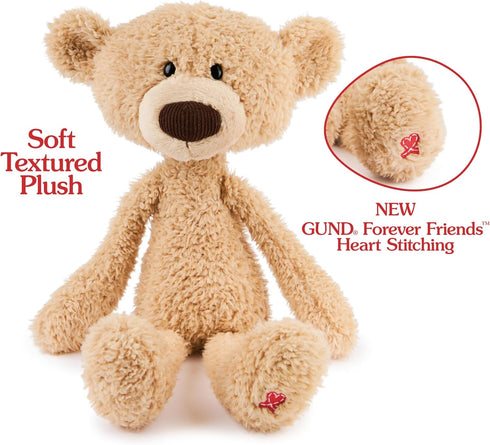 GUND Toothpick Classic Teddy Bear, Premium Stuffed Animal for Ages 1 and Up, Beige, 15”