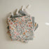 5-Pack mushie Muslin Organic Cotton Washcloths (Pastel Blooms Combo) | Soft Wipes for Baby Cleanups and Bathing
