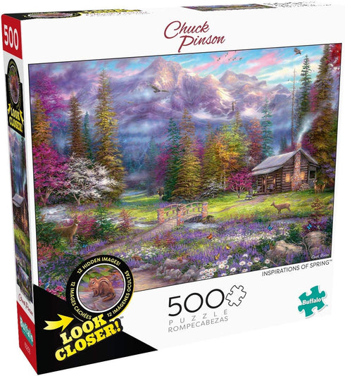 Buffalo Games - Chuck Pinson - 500pc Look Closer Inspirations of Spring - 500 Piece Jigsaw Puzzle for Adults