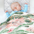 Cactus Baby Blanket for Girls Boys - Soft Warm Reversible Infant, Newborn, Toddler Receiving Blanket, 30"x40"
