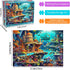 HUADADA 1000 Piece Puzzles for Adults - Whimsical Undersea Fairy Tale, Educational Games for Home Decoration