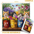 PICKFORU 1000 Cat Puzzles for Adults Pieces, Colorful Animals Jigsaw Puzzles Kitten Butterfly, Difficult Flower Plant
