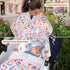 2 1 Metplus in Flowers Baby Car Seat Cover, Car Seat Canopy for Babies, Mom Multiuse Nursing Cover, Minky Baby Carrier