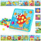 TINOTEEN Button Art Toy for Toddlers, Color Matching Early Learning Educational Mosaic Pegboard with 50 Buttons