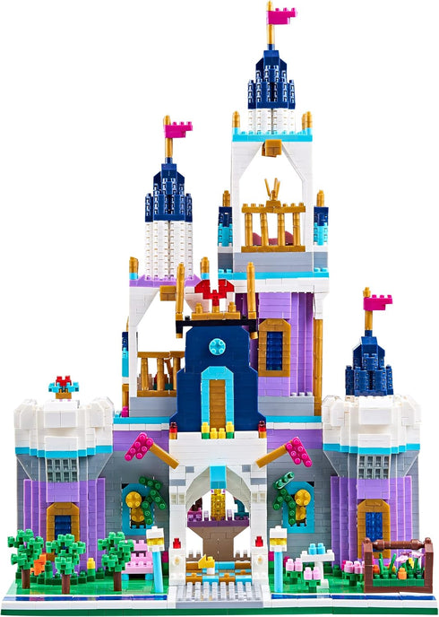 Micro Block World Architecture Amusement Park - Big Dream Castle Model (2800+PCS) Mini Blocks Building Toy