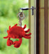Backpack 4 Inches Puzzled Red Crab Plush Keychain Stuffed Animal Toy - Soft Ocean Life Animal Crab Charm Keyring, Cute