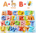 Wooden Puzzles for Toddlers - Voamuw Alphabet Number Shape Learning Education Toys for Kids Ages 3-6 (Set of 3)