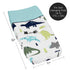 Sweet Jojo Designs Blue Green Modern Dinosaur Boy Baby Changing Pad Cover Infant Newborn Diaper Table Change Mat Sheet