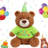 Cuteoy Happy Birthday Bear Musical Stuffed Animal Shaking Singing Dancing Plush Toy