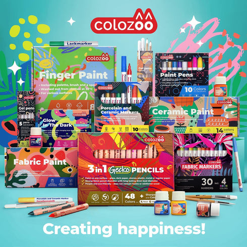 3 1 24 Set 3 In Colouring Pencils - Colours inc. Brush and Sharpener - Non-Toxic and Vegan for Ages And Up