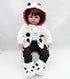 22 inch 20-23 inch 4pcs Reborn Baby Doll Clothes Outfits for Reborn Doll Girl Panda Outfit Accessories Reborn Baby