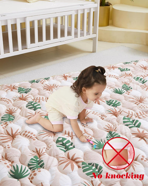 50x50 Inch Viviland Baby Mats for Floor, Playpen Mat, Thick Cushioning Padding Playmat for Baby and Toddlers Infants