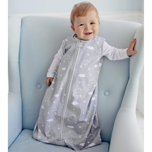 1.0 24-48 2-Pack Mama Cheetah Baby Sleep Sack TOG Organic Cotton Baby Wearable Blanket with Two-Way Zipper, Swaddle