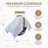 MOZAH 100% Baby Car Seat Cover - Beige Leaves - Organic Muslin - Soft, Breathable and Lightweight, Baby Infant Car Seat