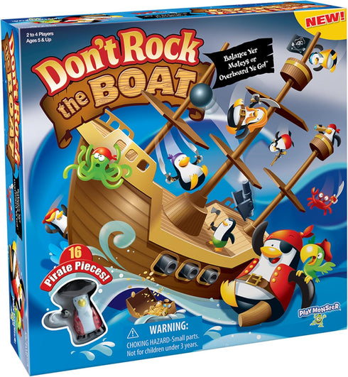 Don’t Rock the Boat Board Game - Family Games for Kids and Adults, Balancing Toy for Ages 5+
