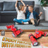 Pristar RC Stunt Cars, Gesture Sensing Remote Control Car Toys for Boys and Girls, 2.4Ghz with Spray Lights Music, 360°