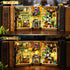 Set 930 10+ INSOON Magic Herb Book Nook Building with Light, DIY Booknook Building Block Kit for Home Bookshelf Decor