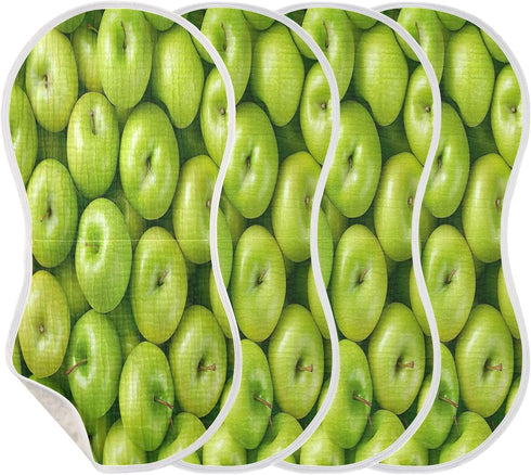 YETTASBIN Fresh Apples Muslin Baby Burp Cloth, Super Soft Absorbent Cotton Burp Rag Baby Bibs Feeding Cloth for Newborn