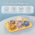Set Set 3 4 5 6 4Cups 4Coasters 4Scoops Tea Party for Toddlers, Silicone Play Tea for Girls and Boys Years Old, Kitchen