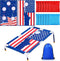 2 in 1 Bean Bag Toss with 12 Bean Bags for Boys Girls, Outdoor Games Cornhole Game Set for Activities