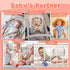 Babygoal Girl Pacifier Clips, 6 Pack Solid Color Holder Clips for Most Pacifier Styles, Baby Gift 6MP23