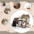 5 Pcs Wolf Plush Set, 16 Inch Stuffed Animal with Mini Baby Wolves, Soft Plushie for Birthday Party Favors