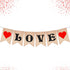 KatchOn Burlap Love Banner for Romantic Decoration - 7x5 Inch | No DIY | Engagement Party, Anniversary, Mothers Day