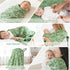 47"x47" Muslin Swaddle Blankets for Newborn, Large Soft Breathable Bamboo Cotton Baby Blanket, Lightweight Receiving
