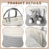 FoldTier Elephant Diaper Caddy Organizer Elephant Cart Storage for Nursery with Handle Baby Shower Basket Gift Baby