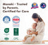3 3 (1224 lbs), 58 Count, Packaging MANEKI Size Diapers, Highly Absorbent & Breathable Baby Diapers, Size
