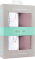 2-Pack 100% (47 47) Ely's & Co. Muslin Swaddle Blanket Cotton Muslin Extra-Large Swaddle Blankets x Solid + Printed