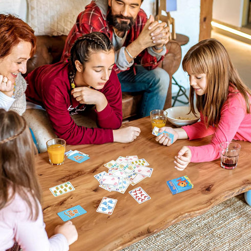 8s,War-6 Pack Card Games for Kids, Go Fish,Old Maid,Memory Match,Slap Jack,Crazy Classic Fun & Educational Games
