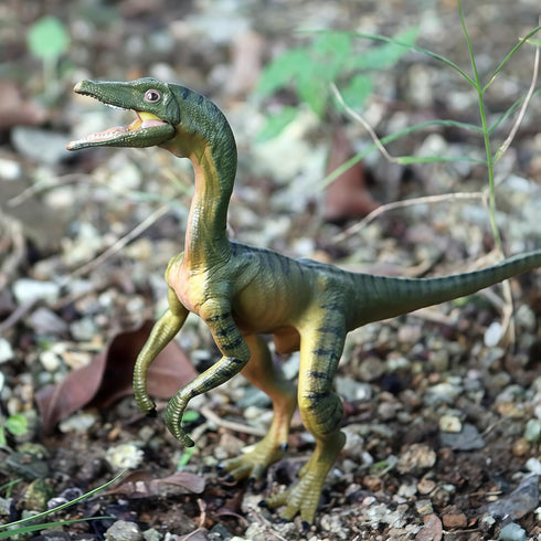 Gemini&Genius Compsognathus Dinosaur Toy for Kids, Realistic Action Figure with Moveable Jaw for Display or Cake