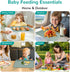 Silicone Placemat for Toddler Eating: Wipe Clean & Roll Up in The Diaper Bag - Table Mat