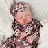 Reborn Baby Girl Dolls - 20 Inch Lifelike Newborn Baby with Realistic Veins for Kids Age 3+, Brown