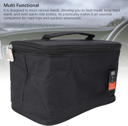 Yunseity Electric Lunch Box Food Heater, Adjustable Temperature Portable Car Food Warmer Mini Personal Microwave Bottle