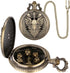 Mini DND Dice Set 7pcs Polyhedral Metal D&D Dice Steampunk Hollow Paladin Knight Warrior Pocket Watch Shell Case