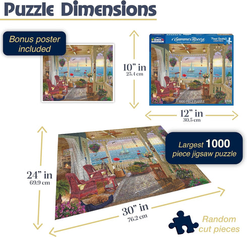 White Mountain Puzzles Summer Breeze, 1000 Piece Jigsaw Puzzle