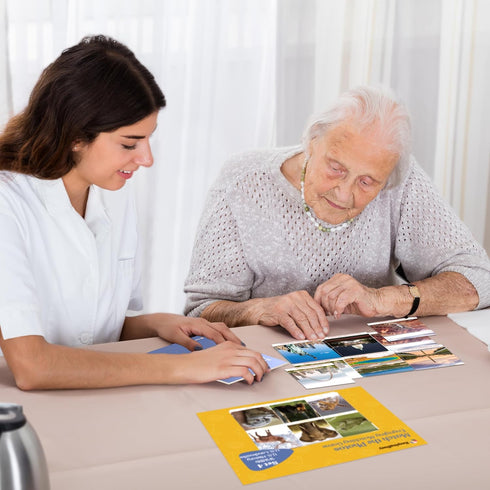 Keeping Busy Match The Photo Game - Fun Facts Set of 4 Matching Games for Adults & Dementia Activities
