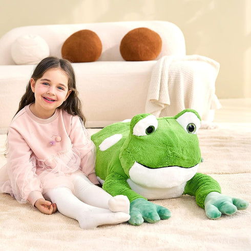 30" IKASA Giant Frog Stuffed Animal Plush Toy, Large Frogs Cute Plushie Toys for Kids Girls Boys