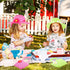 6 Sets Set 6 6 6 6 Set Zhanmai Girls Tea Party Dress Play Includes Daisy Tea Party Hats, Straw Purse, Pairs Gloves
