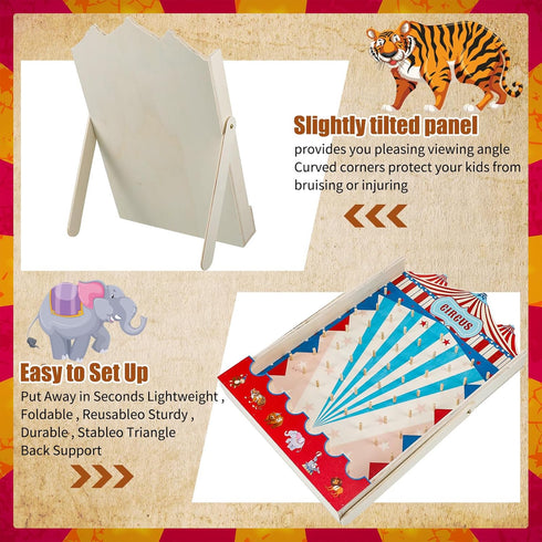 Fulmoon Disk Drop Game with 8 Disks, Circus Carnival Game for Family Board Game, Prize Drop Board Game for Birthday